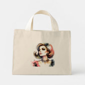 60-jarige sirene mini tote bag (Achterkant)