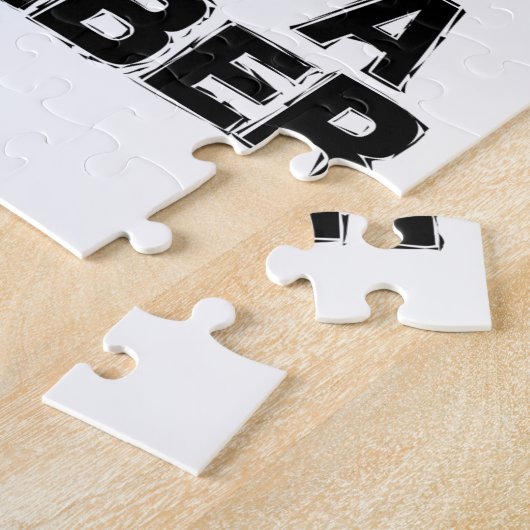 60-jarige slechts een aantal Design op de geboorte Legpuzzel (Zijkant)