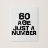 60-jarige slechts een aantal Design op de geboorte Legpuzzel (Verticaal)