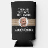 60-jarige verjaardag de Man de mythe de legende Seltzer Blikjeskoeler (Voorkant)