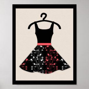 60, kleding poster