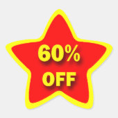 60% KORTING op Star Stickers (Voorkant)
