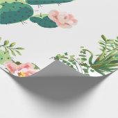 60 lb wikkelpapier Roll Bohemian Cactus Succulent Cadeaupapier (Hoek)