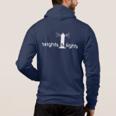 $60 Man Navy Blue Better Zip Hoodie - H&L (Achterkant)