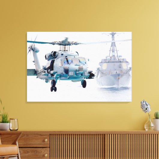 60-MH-SEAHAWK 24 x 36 Canvas Afdruk (Insitu (Woonkamer))