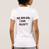 60 mijl voor Bust! T-shirt (Achterkant)