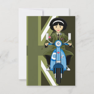 60 Mod Girl in Parka met scooter