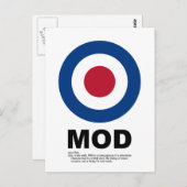 60 Mod Target Briefkaart (Voorkant / Achterkant)
