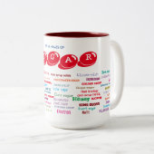 60 Naam van de suiker Tweekleurige Koffiemok (Voorkant rechts)