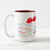 60 Naam van de suiker Tweekleurige Koffiemok (Links)