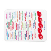 60 Namen van de suikermagneet Magneet (Horizontaal)