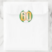 60 NIGERIA Goud Ronde Sticker (Tas)