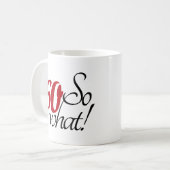 60 Nou en? Grappige Quote Script 60ste verjaardag Koffiemok (Voorkant links)