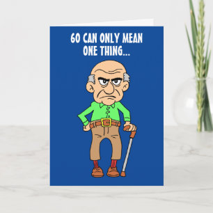 60 Officieel Grumpy Old Man 60ste Verjaardag Kaart