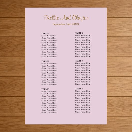 60 Paarse Eenvoudige Trouwzaalstoelindeling Poster