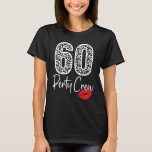 60-partijenbemanningen Drink bier 60 jaar Happy Bi T-shirt