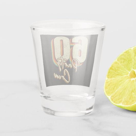 60-partijenbemanningsleden 60e verjaardag shot glas (Achterkant)