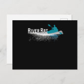 60.Rat van de Kayaking Uitnodiging Briefkaart (Voorkant / Achterkant)