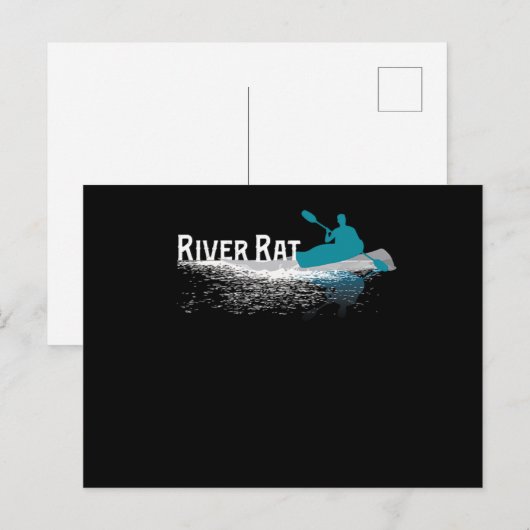60.Rat van de Kayaking Uitnodiging Briefkaart (Voorkant / Achterkant)