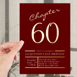 60 Red 60th Birthday Party Gold Folie Uitnodiging<br><div class="desc">Draai dit jaar zestig in stijl met onze luxueuze verjaardagsuitnodigingen voor gouden folie! Onze rode 60ste verjaardagsfeestje nodigt uit om de opwinding en vreugde te vangen van een mijlpaal in de familie en de vrienden die de feestdag vieren. Elke uitnodiging is voorzien van een uniek ontwerp dat zorgvuldig is ontworpen...</div>