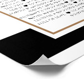 60 Redenen die we van je houden, modern zwart-wit Poster (Hoek)