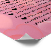 60 Redenen die we van je houden Poster (Hoek)