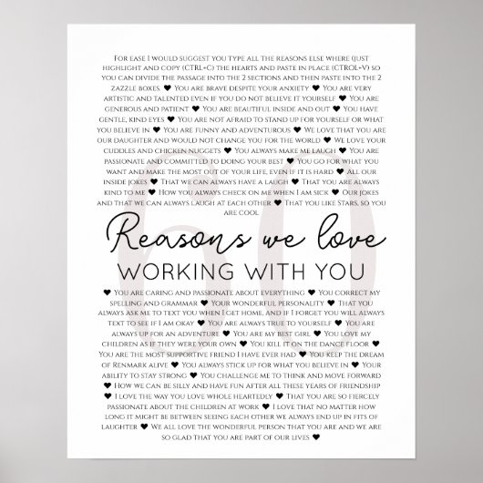 60 redenen waarom we graag met je samenwerken, 70 poster (Voorkant)