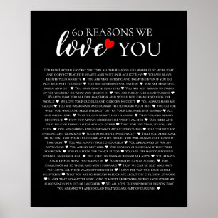 60 redenen waarom we van je houden op de 40e verja poster