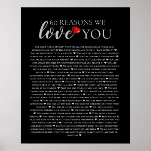 60 redenen waarom we van je houden op de 40e verja poster