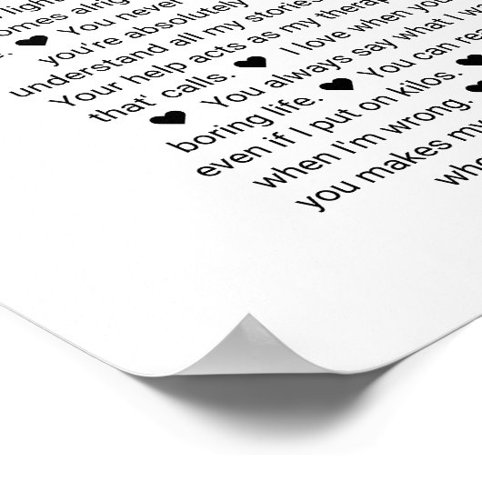 60 redenen waarom we van je houden trouwlust je va poster (Hoek)