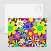60 Retro Country Floral Daisy Field Briefkaart (Voorkant / Achterkant)