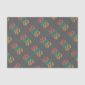 60 retro grijs tissuepapier (Voorkant)