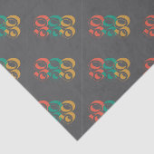 60 retro grijs tissuepapier (Detail)