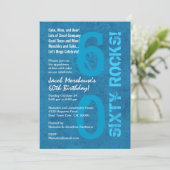 60 Rocks. 60e verjaardag van de Moderne Mrunge-par Kaart (Staand voorkant)