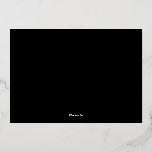 60 Rocks 60ste verjaardag Party Gold Folie Uitnodiging (Achterkant)