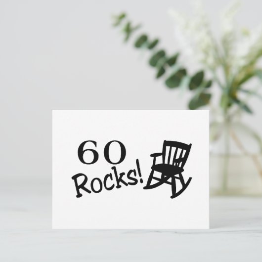 60 Rocks (Rocker) Briefkaart (Staand voorkant)
