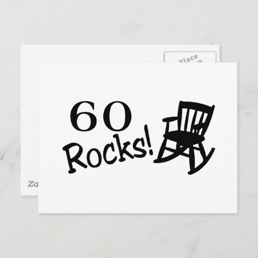 60 Rocks (Rocker) Briefkaart (Voorkant / Achterkant)