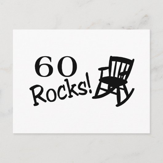 60 Rocks (Rocker) Briefkaart (Voorkant)