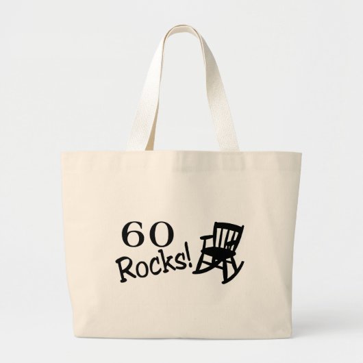 60 Rocks (Rocker) Grote Tote Bag (Voorkant)