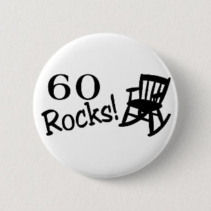60 Rocks (Rocker) Ronde Button 5,7 Cm