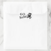 60 Rocks (Rocker) Ronde Sticker (Tas)