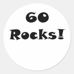 60 Rocks Ronde Sticker