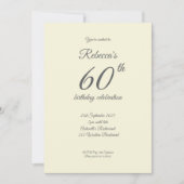 60 Rozen 60ste verjaardagsfeest Kaart (Voorkant)