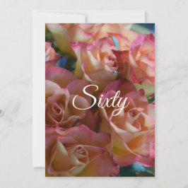 60 Rozen 60ste verjaardagsfeest Kaart