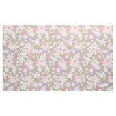 60 s  bloempatroon in khaki stof (Yard (91,4 cm))