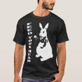 60_s Geïnspireerd Witte Konijn Alice in Wonderland T-shirt (Voorkant)