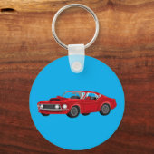 60´s muscle car sleutelhanger (Achterkant)