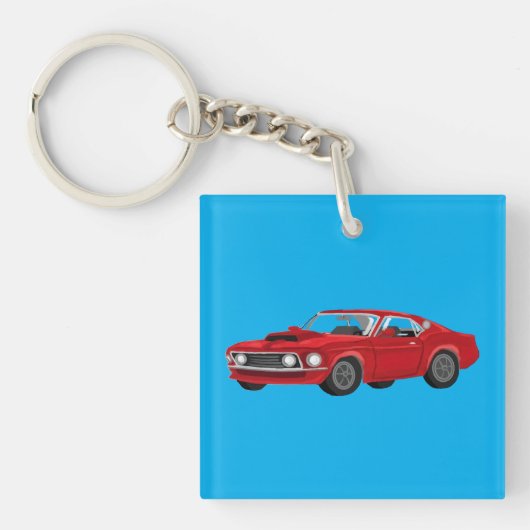 60´s muscle car sleutelhanger (voorkant)