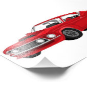 60´s muscle cars foto afdruk (Hoek)