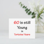 60 schildpad jaren briefkaart (Staand voorkant)